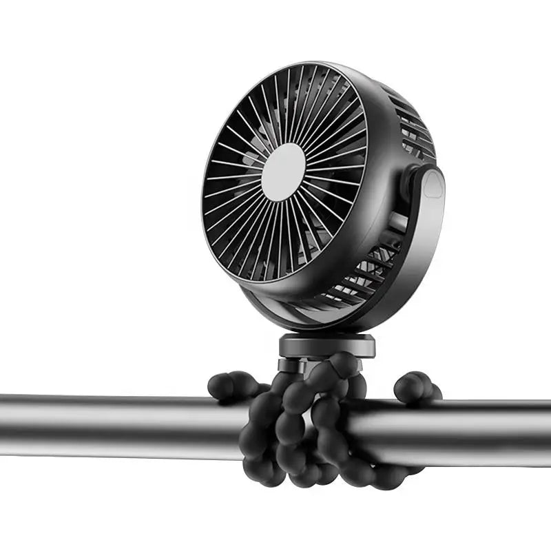 Octopus Baby Stroller Fan USB Charging Fan Mobile Phone Holder 3 Speeds Portable Mini Fan  Silent Clip on Fan for Home Outdoor