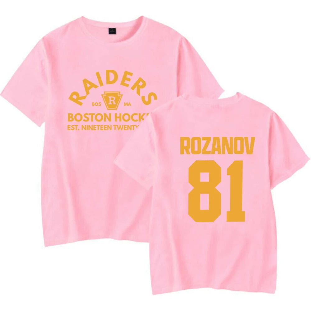 Ilya Rozanov 81-Boston Raiders Shirt Hudson Williams Connor Storrie T-shirt Heated Rivalry Tee Ilya Rozanov Shane Hollander Tops