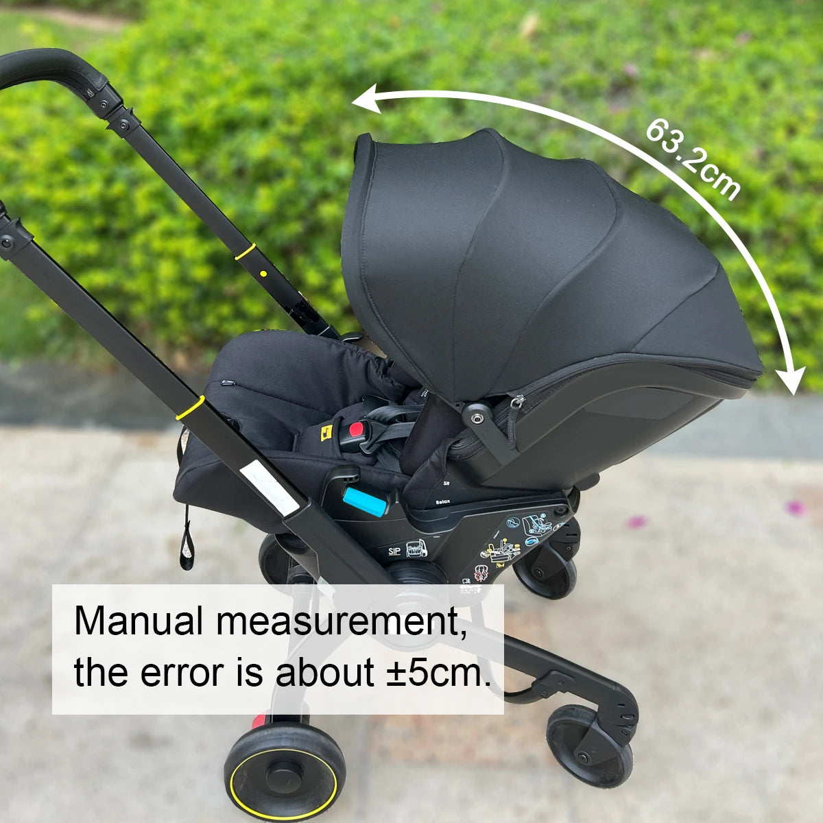 MomTan® Canopy Compatible Only with Doona X Car Seat & Stroller, 4-Section Extendable Shade, Breathable Fabric, Machine Washable