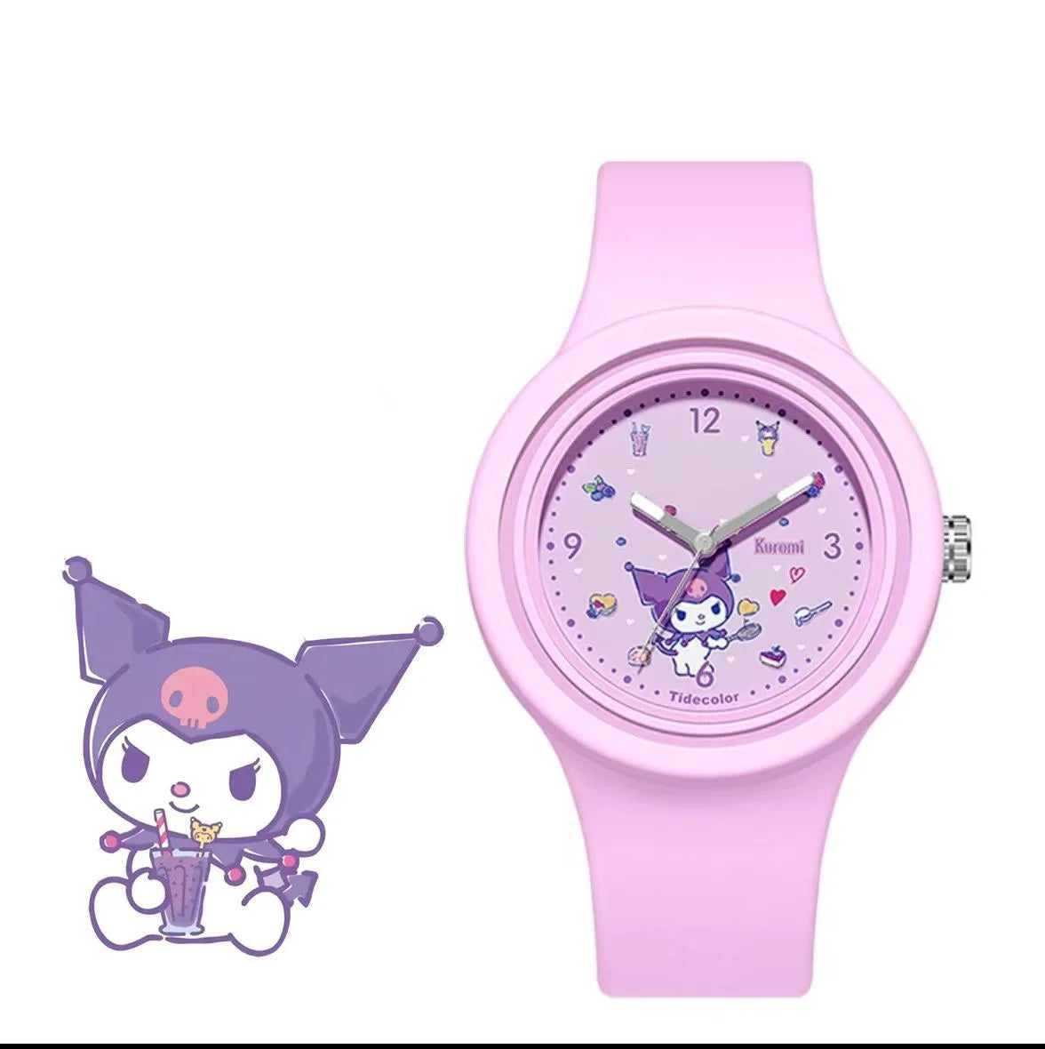 Stitch Boy and Girl Cartoon Children's Watch Fashion Student Watch Quartz Dial Silicone Sports Strap Holiday Gift