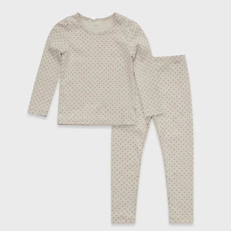 Lou 2025 Autumn Kids Blouse Top Warm Knit Sweaters Cardigan Winter Down Coat Outwear Floral Girl Casual Pant Clothing