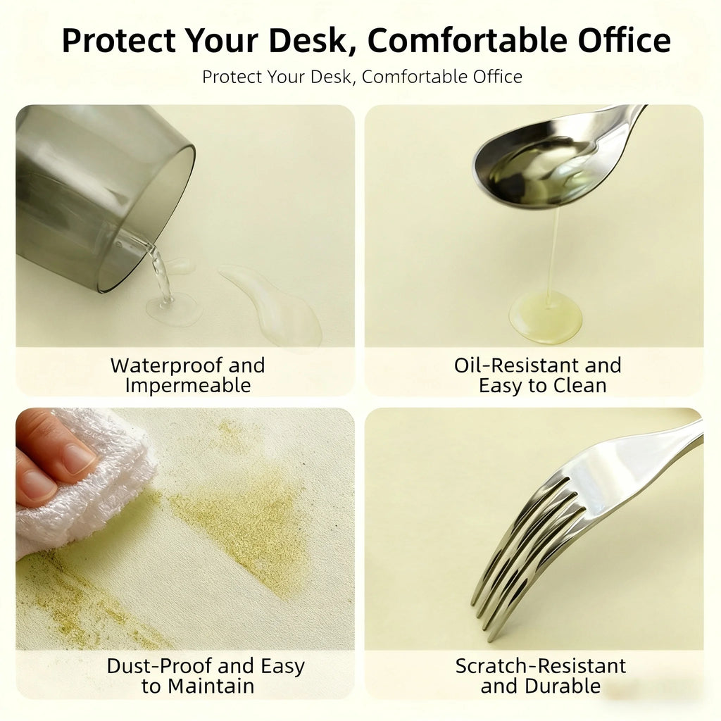 Leather Table cloth for Home Easy Clean Table Protector Waterproof Tea Coaster Large Desk Mat Anti-Slip Gamer Keyboard Mouse Mat