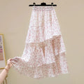 New Style Ladies Summer Simplicity Elegant Fashion Slim Trend Sexy Floral Retro A-line Skirt Fashion Camis Printing Elegant