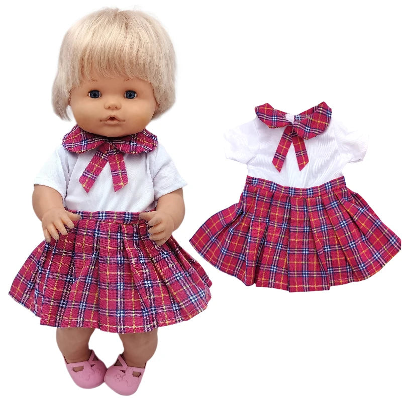 for 16" Nenuco Doll Winter Vest Coat Pants Hat Shoes Ropa Y Su Hermanita 40cm Baby Dolls Clothes Children Gift Toys Girl's Gifts