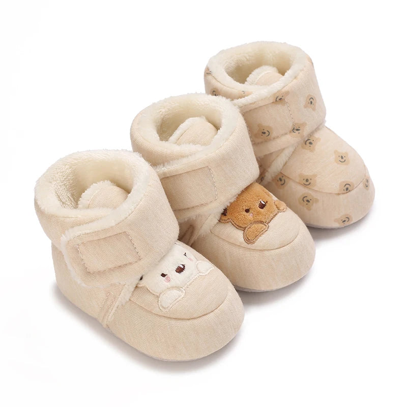 Baby Shoes Winter Thick Warm Cotton Shoes For Boys And Girls Baby Walking Shoes 0-1 Years Old