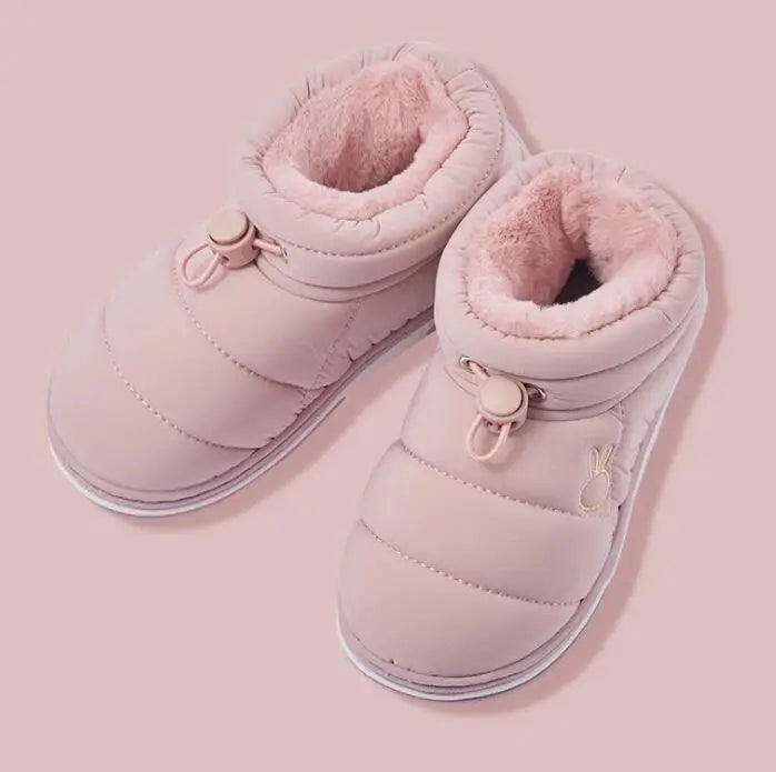 Winter Baby Girl Shoes Non-slip Plush Warm Home Shoes Girls Sneakers Cute Short Boots Indoor Boys Loafers Cotton Shoes