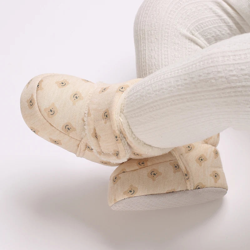 Baby Shoes Winter Thick Warm Cotton Shoes For Boys And Girls Baby Walking Shoes 0-1 Years Old