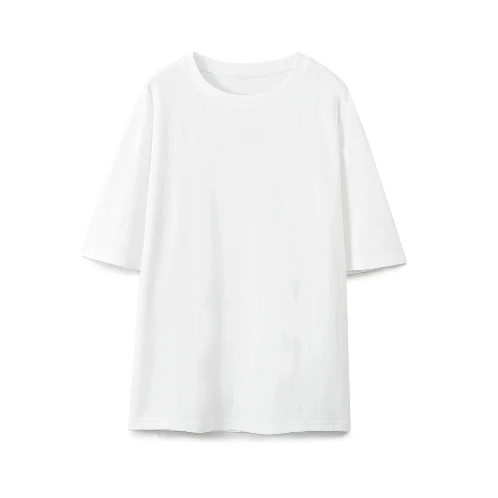 HH Summer Women Basic T-shirt Casual Cotton O Neck Short Sleeve Shirts High Quality Solid Color Top Female Fashion Loose Top
