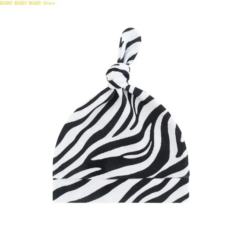 Q81A Elastic Baby Knotted Hat Comfortable Stretchy Newborns Fetal Caps Breathable Brimless Design for Kids 0 to 24 Month