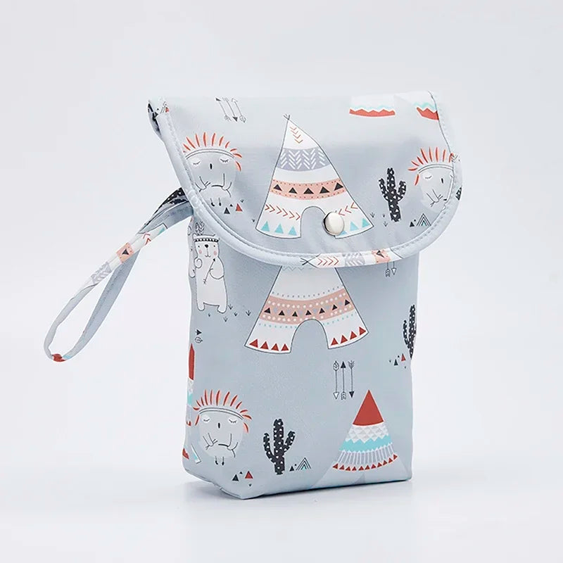 Baby Diaper Bag Organizer Reusable Waterproof Wet/Dry Cloth Bag Mummy Storage Nappy Bag For Disposable Carrying Diaper Clothing