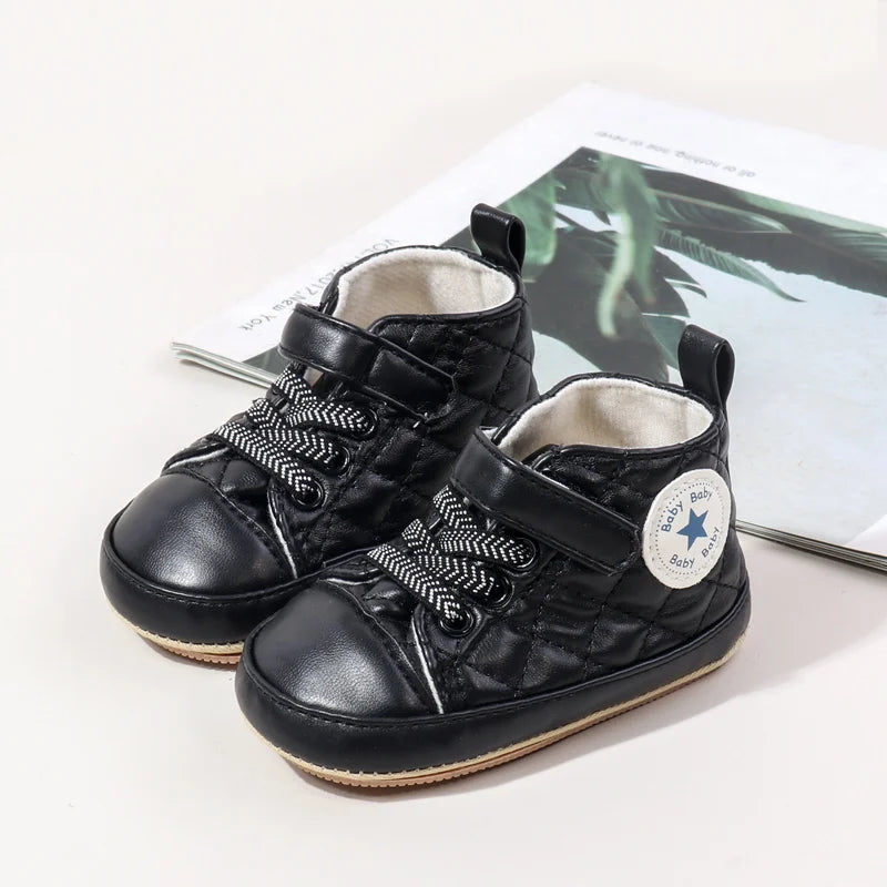 2025 Baby Boy Girl Spring and Autumn Fashion Design TPR Sole Anti Slip Walking Shoes High Quality Breathable Prewalker Shoes