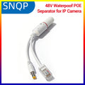 POE Spliter 48V to 12V Waterprrof Video And Power Adapter Cable Supply Module Injector Extender for IP Camera Splitter Net AP