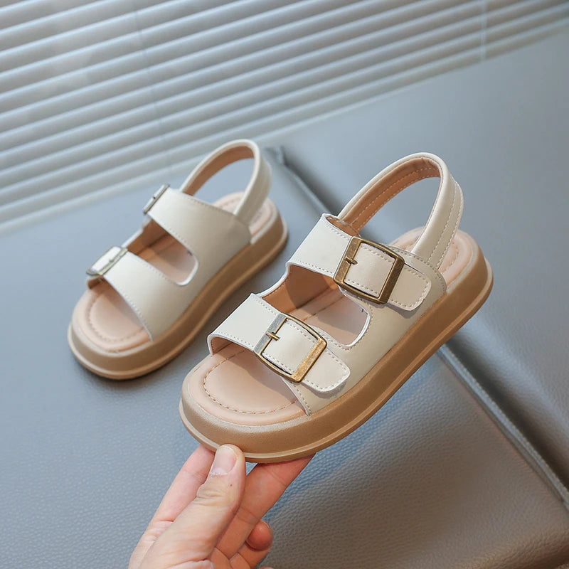 Children's Summer Sandals New Classic Girls Fashion Beach Sandals Causal Open-toe Kids Boys Platform Shoes Hollow-out Versatile