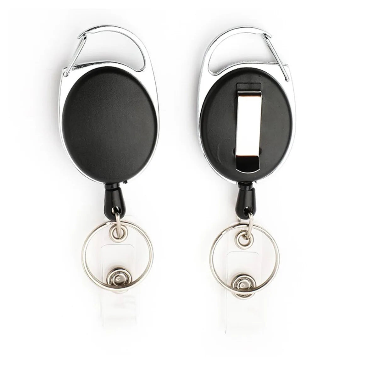 5PCS Retractable Reel ID Lanyard Name Tag Card Badge Support Key Chain Anti-Lost Clip Nurse Office Supplies