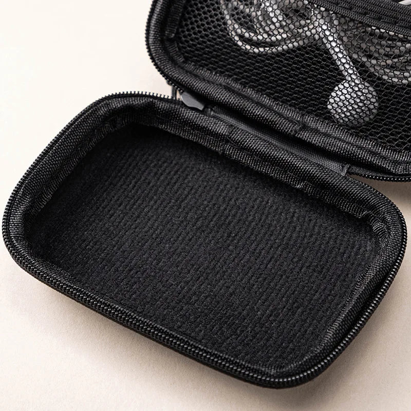 Portable Charger Case Earphone Storage Carrying Pouch Waterproof for Electronic Accessories Travel Organizer Earbuds Keychain