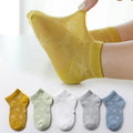 5 Pairs Summer Cotton Kids Socks Cute Cartoon Thin Mesh Baby Short Socks Dinosaur Bear Children Socks for Boys Girls Cheap Stuff
