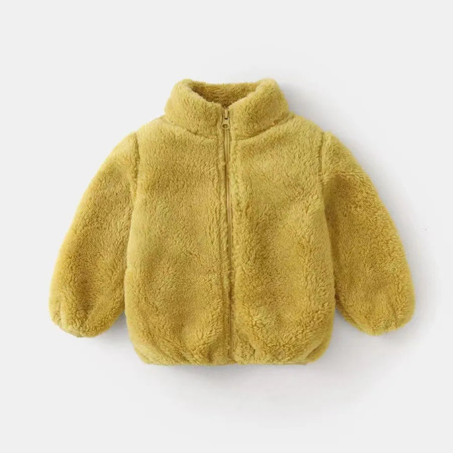 Ircomll Baby Boy Grils Clothes Lamb Fleece Cotton Jacket For Children Kids Clothing Toddler Coat For Boys And Girls Warm Jacket
