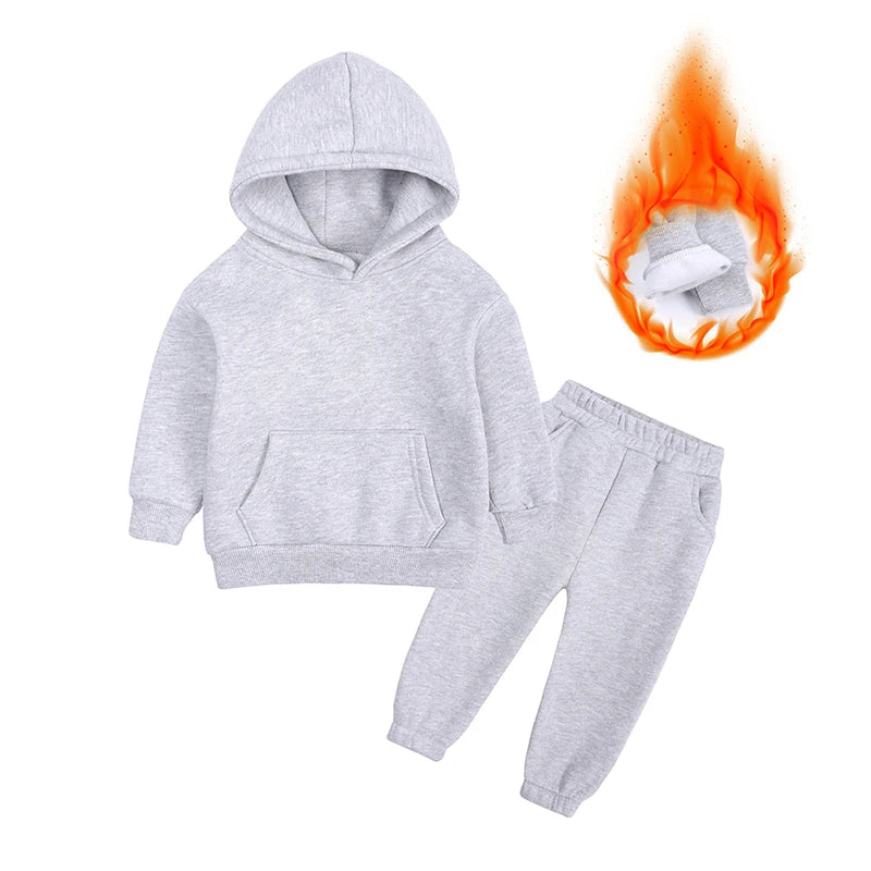 New Arrival Sport Suit for Boys Clothing Set Casual Warm Hoodie Long Sleeve Tops Pant Clothes For Kids Outfits Tracksuit 2 Pcs