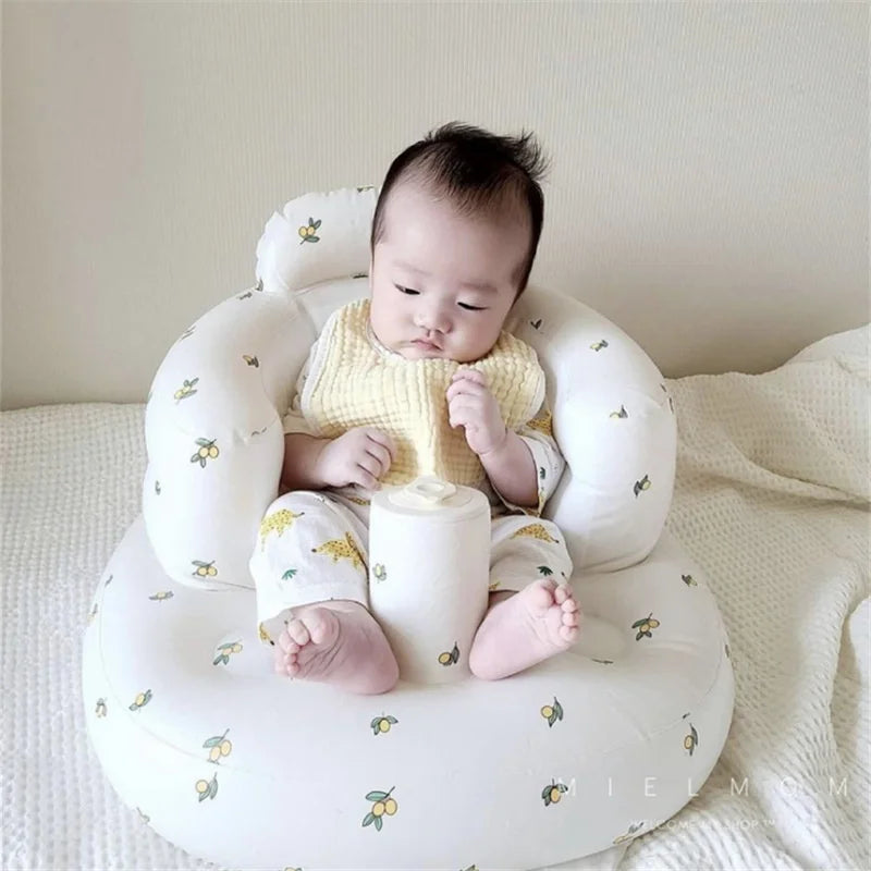 Korean Style Baby Inflatable Seat Baby Safety Swimming Chair Folding Swimming Pool Children's Bathtub Game Bobo Ball Play Pool