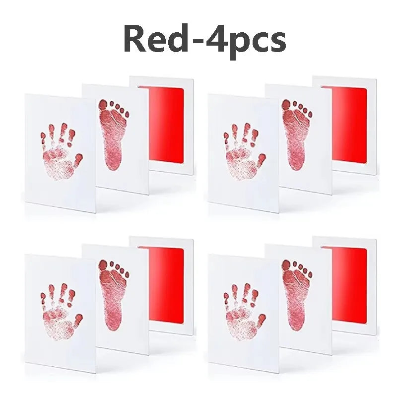 Environmental-friendly Baby Care Non-Toxic Baby Handprint Footprint Imprint Kit Baby Souvenirs Casting Newborn Footprint inkpad