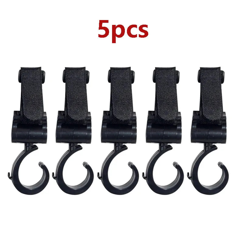 Baby Stroller Hooks plastic Buckles Clips Carabiner Multifunction Household Trolley Diaper Bag Organizer Hook Pram Hanger