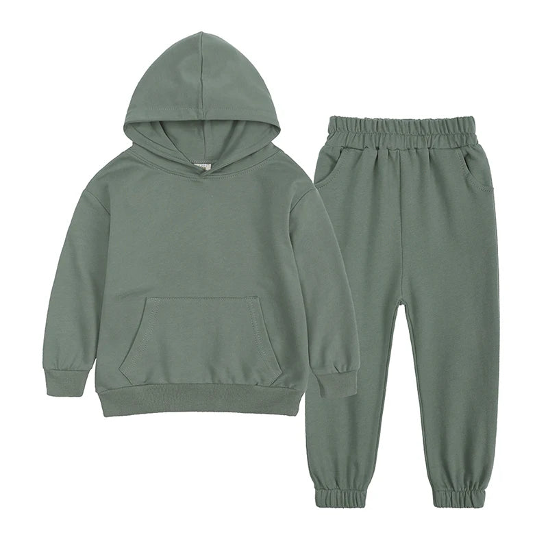New Arrival Sport Suit for Boys Clothing Set Casual Warm Hoodie Long Sleeve Tops Pant Clothes For Kids Outfits Tracksuit 2 Pcs
