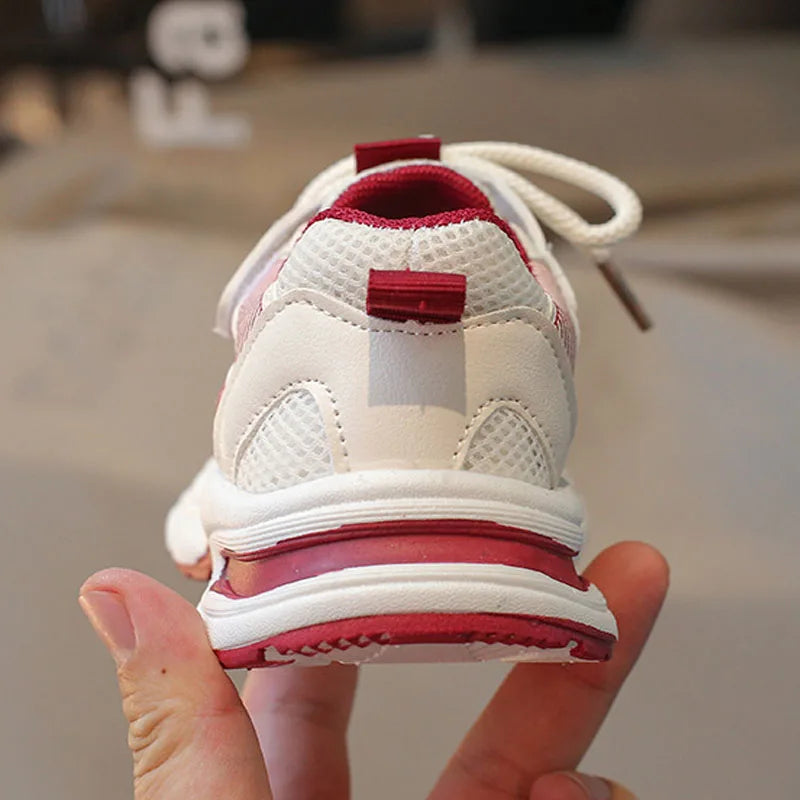 All Season New Breathable Children's Sports Shoes Little Student Shoes Flat with Boys Sneaker Shoes Girls Chunky Sneakers I07063