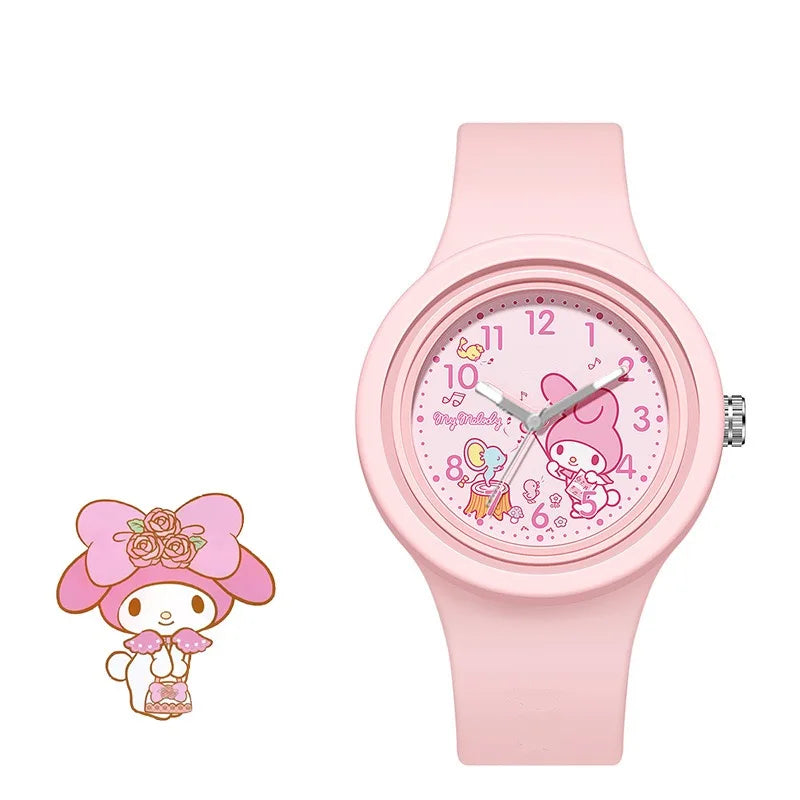Stitch Boy and Girl Cartoon Children's Watch Fashion Student Watch Quartz Dial Silicone Sports Strap Holiday Gift