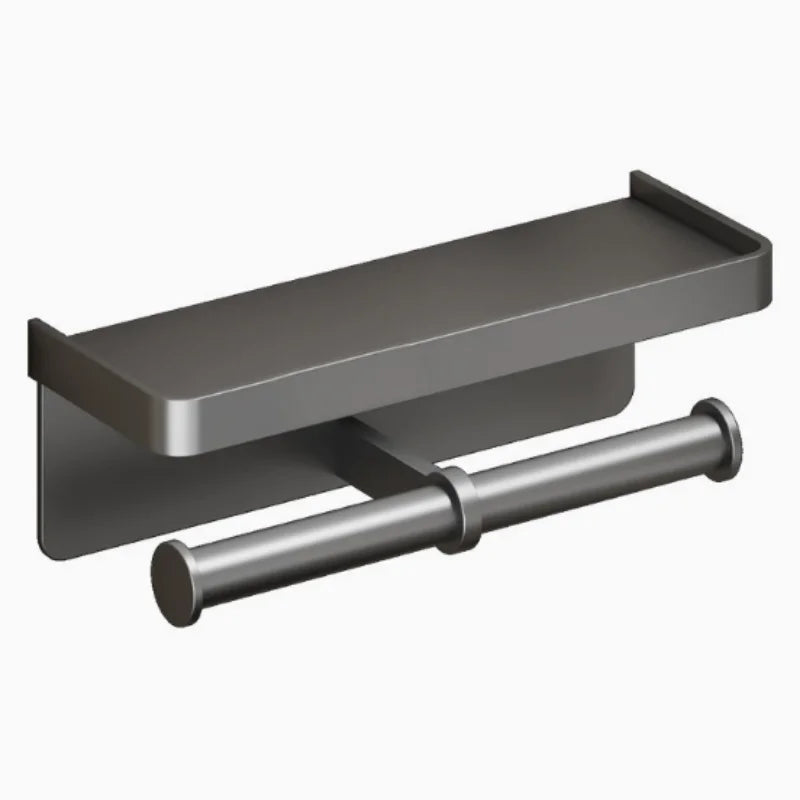 Wall Mount Aluminum Alloy Toilet Paper Roll Holder Durable Tissue Rack Bathroom Hardware Accessory