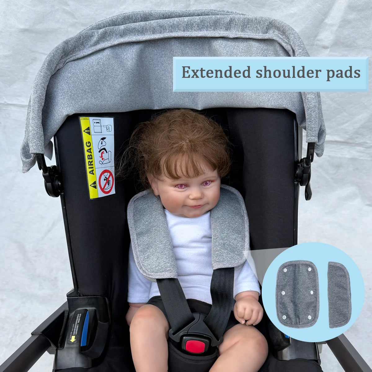 Mom Tan Stroller Replacement Canopy Compatible with Doona+ & Doona i Car Seats and Strollers - Durable breathable Fabric