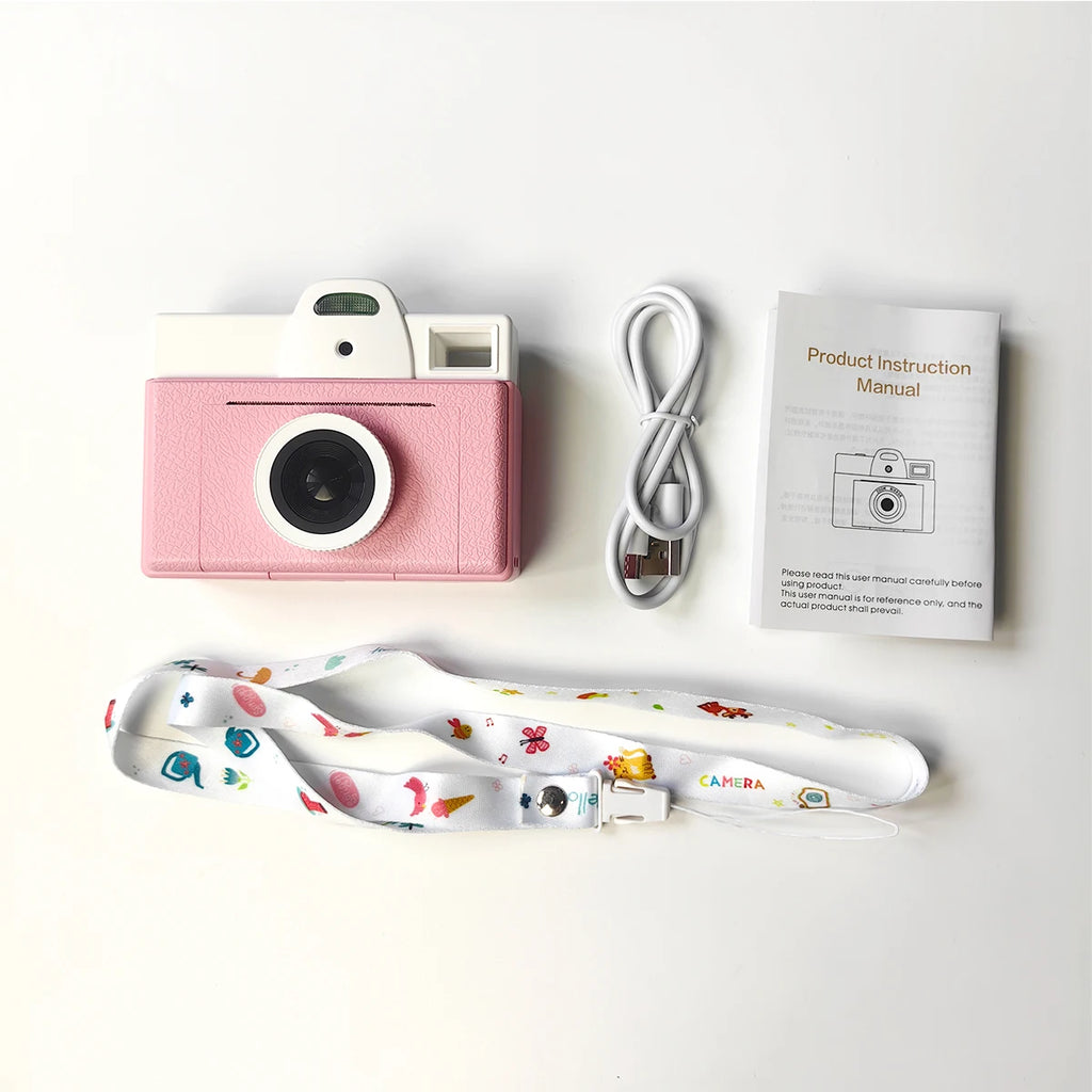 Kids Instant Digital Cameras for Boys and Girls, Digital Camera with Print Paper Christmas Gift