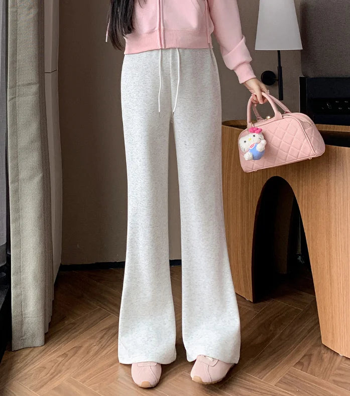 M-4XL Pregnant Women Cotton Fleece Radish Pants Autumn Ankle-length Maternity Corduroy Trousers High Waist Pregnancy Sweatpants