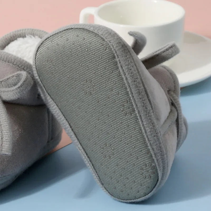 Winter Warm Newborn Booties Baby Socks Shoes Girl Cute Toddler Prewalkers Soft Anti-slip Infant Newborn Crib Crawl Boys Shoes