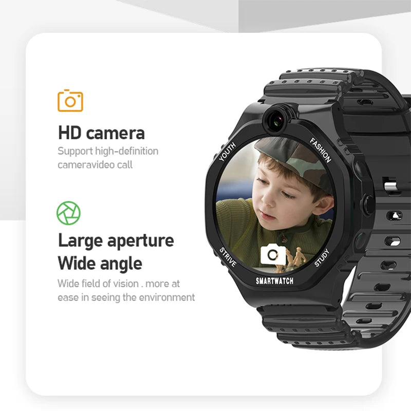 Wonlex 4G Smart Watch Kids Video Call GPS WiFi Location SOS Alert Camera Tracker Monitor Store APP KT26S Children Smart Watch