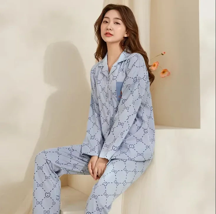 Breastfeeding Pajamas Breast Feeding Nightwear Maternity Nursing Pajama Sets Autumn Maternity Nursing Sleepwear Pregnancy Pyjama
