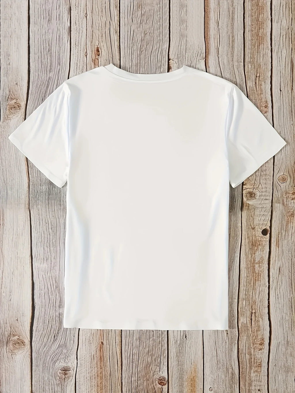 Women'S Lavender Print T-Shirt Crew Neck Casual Top Short Sleeve Floral Pattern Knit Fabric Regular Length for All Seasons