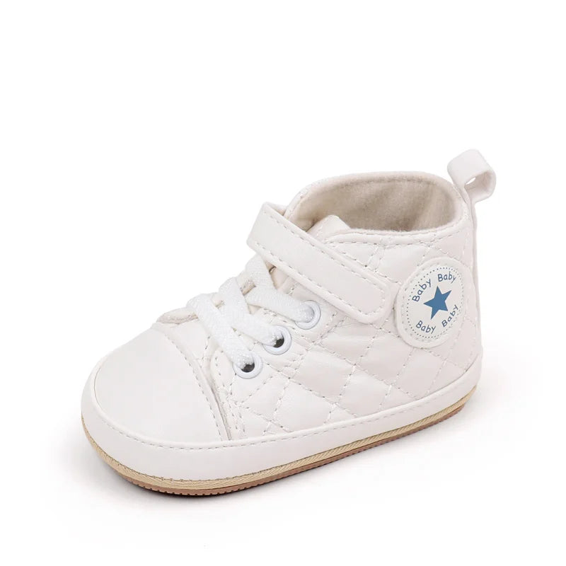 2025 Baby Boy Girl Spring and Autumn Fashion Design TPR Sole Anti Slip Walking Shoes High Quality Breathable Prewalker Shoes