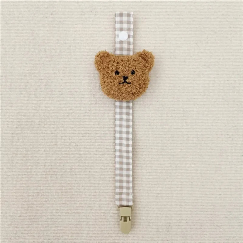 Baby Pacifier Clip Chain Cute Cartoon Bear Soother Pacifier Rope Clips Infant Feeding Strap Nipple Holder Babies Accessories