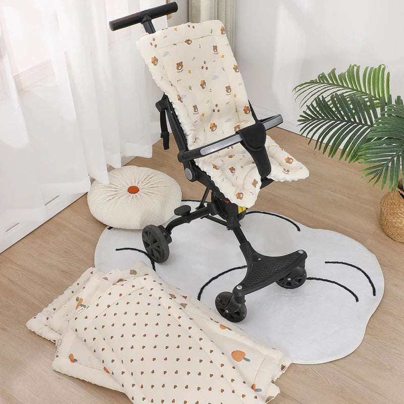 Stroller mat crib beanie down comfort mat gauze mattress padded padded baby mattress child quilt cotton mattress