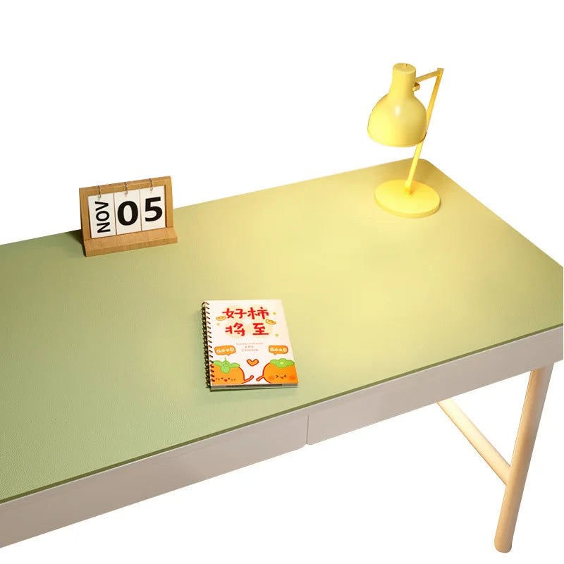 Leather Desk Mat Eco-Friendly Waterproof Table Protector Anti-Fouling PU Leather Table Cover Large Size Non-Slip Desk Cover