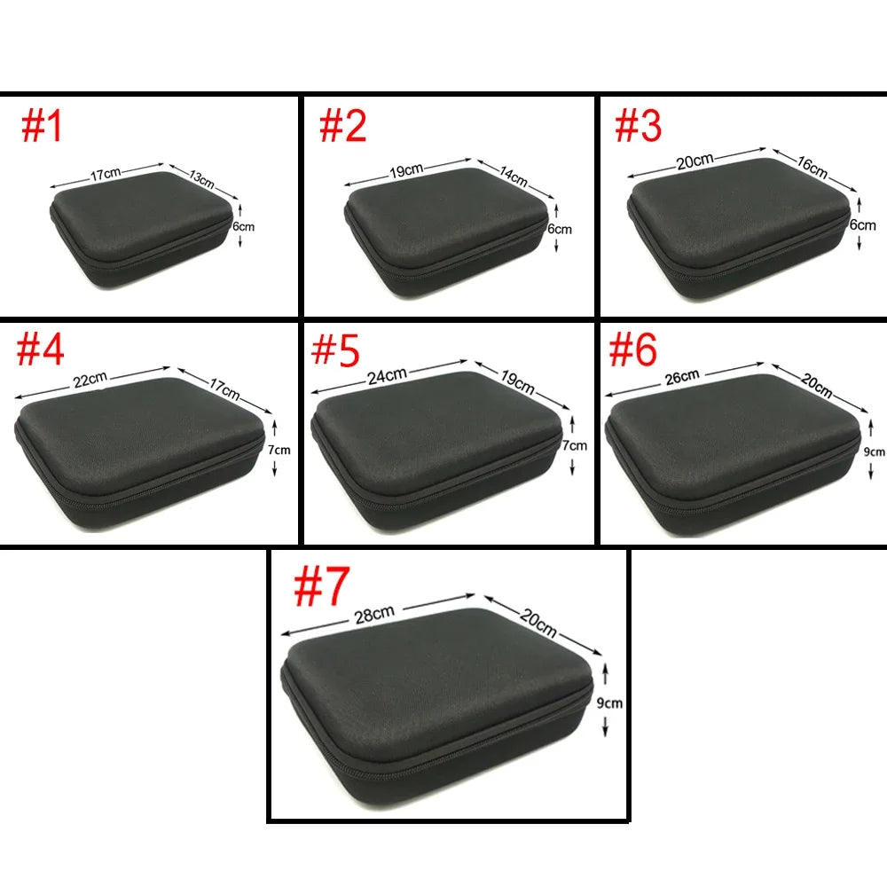 7Kinds Size Storage Bag Portable EVA Zipper Bag Travel Organizer Case Accessories Waterproof Outdoor Bags Cosmetics Tool Bag