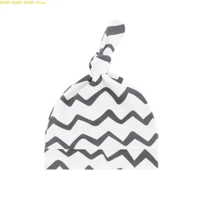 Q81A Elastic Baby Knotted Hat Comfortable Stretchy Newborns Fetal Caps Breathable Brimless Design for Kids 0 to 24 Month