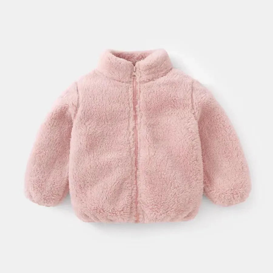 Ircomll Baby Boy Grils Clothes Lamb Fleece Cotton Jacket For Children Kids Clothing Toddler Coat For Boys And Girls Warm Jacket