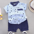 2024 Summer Casual Clothes Fashion Baby Boy's Suit Set Top Shorts 2PCS Baby Clothing Set For Boys Infant Suits Kids Clothes