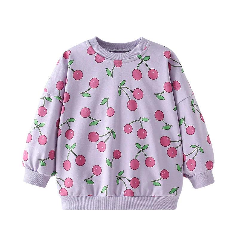 Jumping Meters Fashion Girls Sweatshirts Butterfly Toddler Kids Clothing Autumn Spring Sport Baby Hooded Shirts Clothes Shirts
