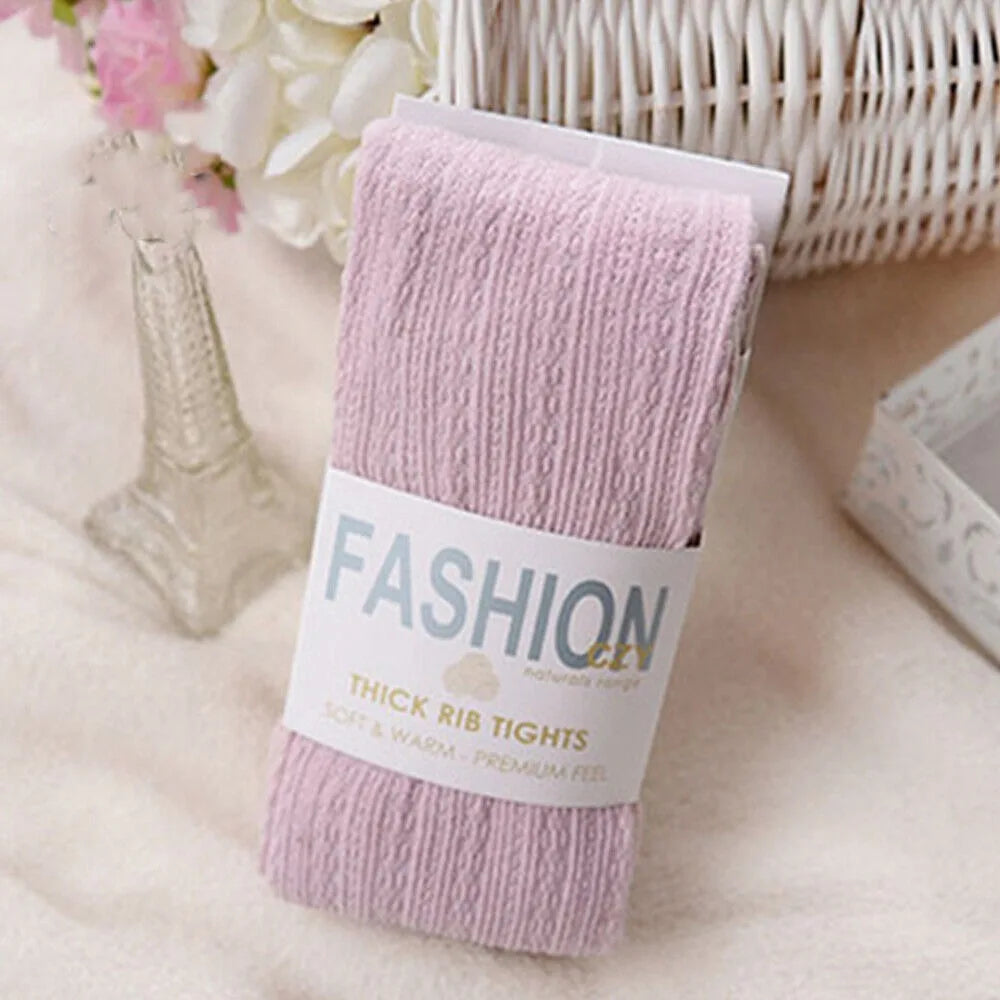 Women Thermal Knitted Footed Tights Warm Breathable Cotton Pantyhose Winter High Stretch Stockings High Quality