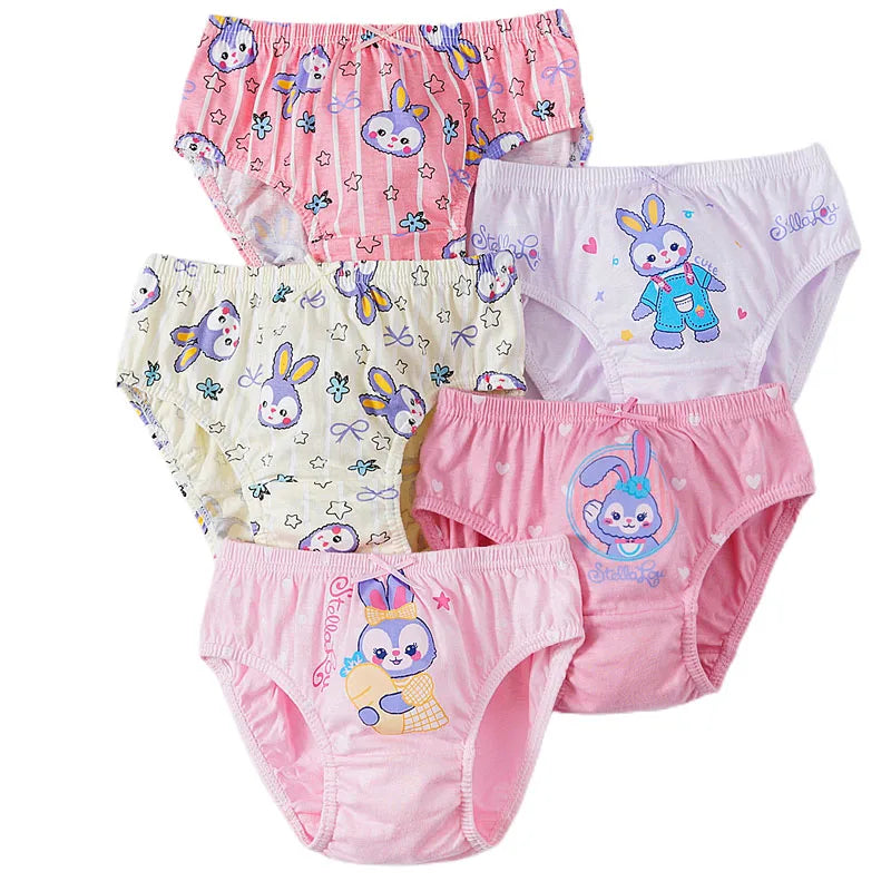 5 Pieces/Set Princess Cartoon Kids Panties For Girls Queen Elsa Patterns Girls Briefs Pure Cotton Children Underwear Soft Panty