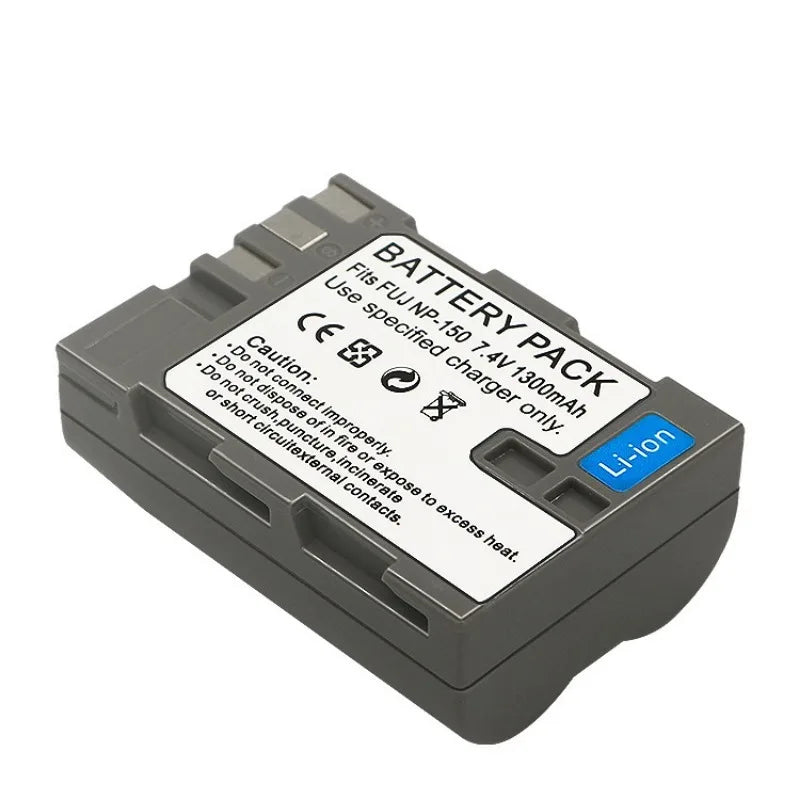 NP-150 Battery 7.4V 1300mAh Rechargeable Batteries and Charger for Fuji FinePix S5 Pro IS S5Pro Camera Battery Charger Battery