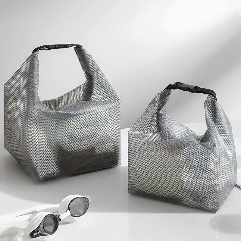 Handheld Portable Transparent Waterproof Toiletries Bag Multifunctional Travel Outdoor Swimming Fitness Storage Bag