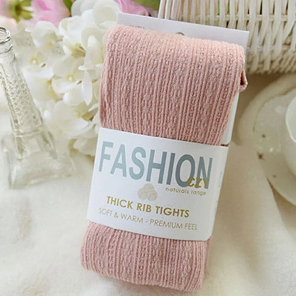 Women Thermal Knitted Footed Tights Warm Breathable Cotton Pantyhose Winter High Stretch Stockings High Quality